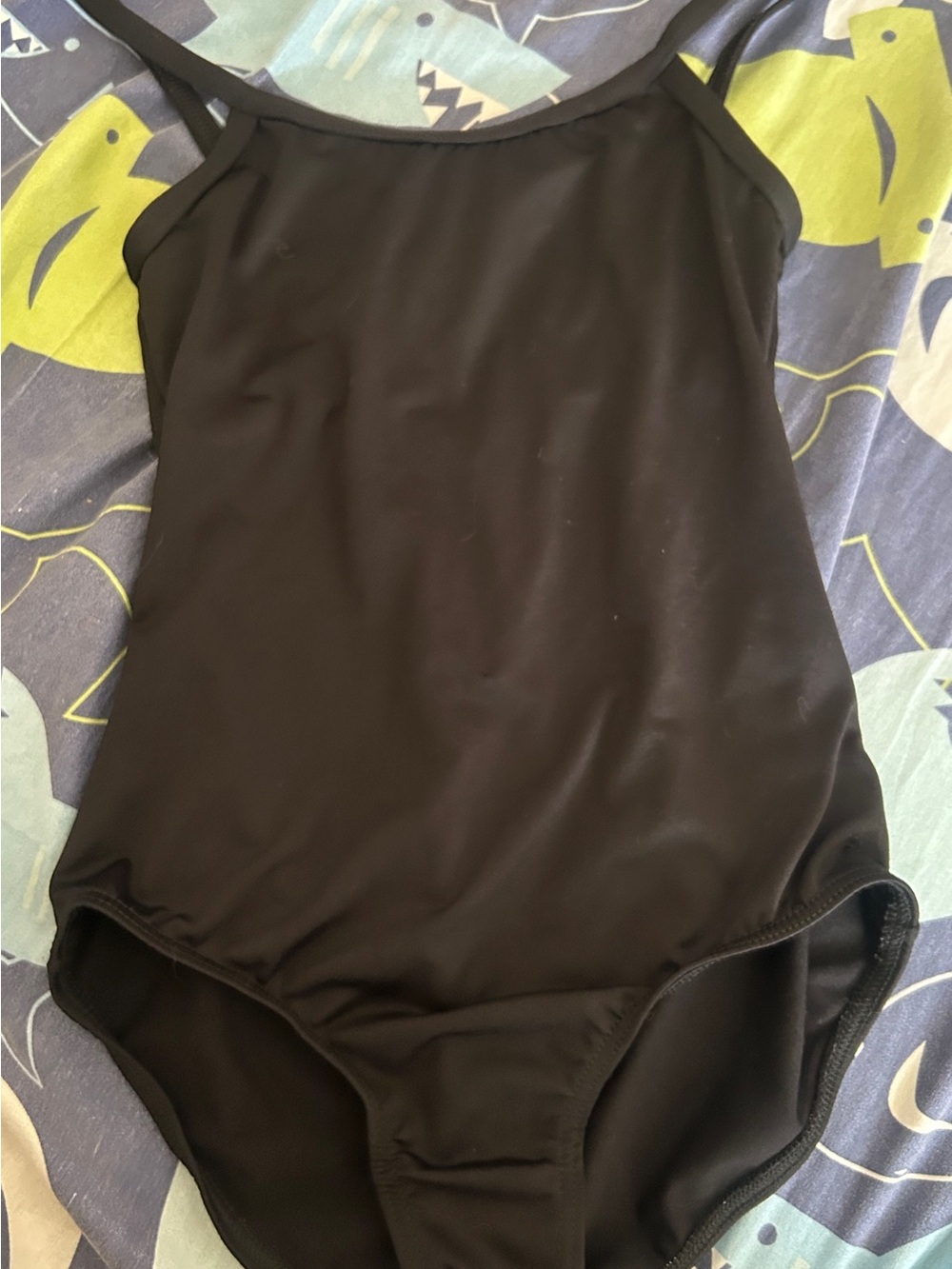 Motionwear Black One-Piece with Nude Lining
